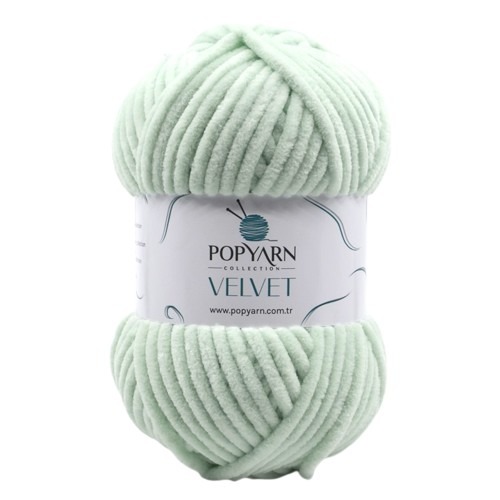 Knitting yarn Velvet B022 - green